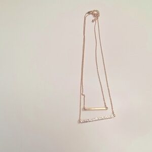 Set of 2 bar necklaces